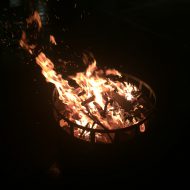 Feuerschale beim Winterfest
