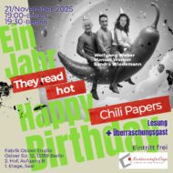 Plakat zur Lesung they read hot chili papers